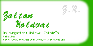 zoltan moldvai business card
